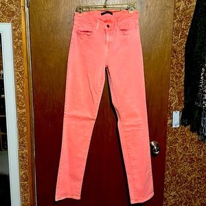 J brand straight leg jeans coral 29